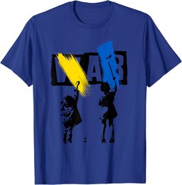 Stop War Ukraine Save Ukraine I Stand With Ukraine Flag T-Shirt