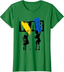 Stop War Ukraine Save Ukraine I Stand With Ukraine Flag T-Shirt
