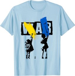 Stop War Ukraine Save Ukraine I Stand With Ukraine Flag T-Shirt