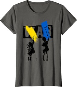 Stop War Ukraine Save Ukraine I Stand With Ukraine Flag T-Shirt