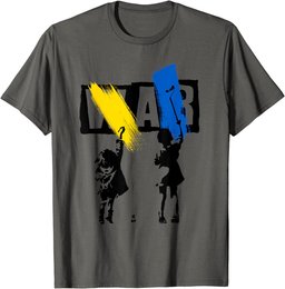 Stop War Ukraine Save Ukraine I Stand With Ukraine Flag T-Shirt