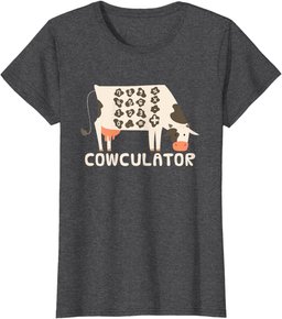 Funny Math Mathematics - Cowculator T-Shirt