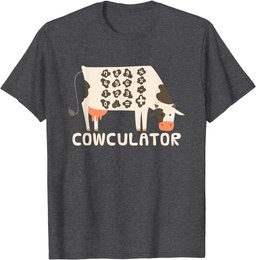 Funny Math Mathematics - Cowculator T-Shirt