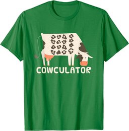 Funny Math Mathematics - Cowculator T-Shirt