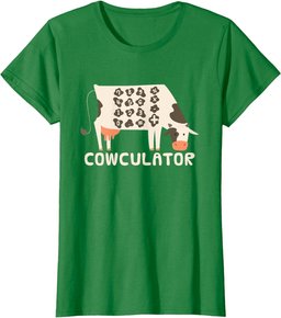 Funny Math Mathematics - Cowculator T-Shirt