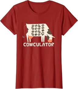Funny Math Mathematics - Cowculator T-Shirt