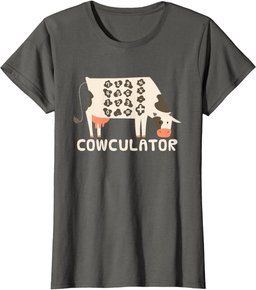 Funny Math Mathematics - Cowculator T-Shirt