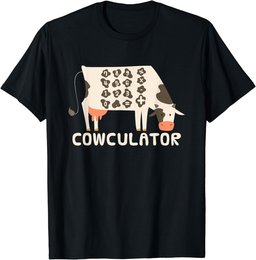 Funny Math Mathematics - Cowculator T-Shirt