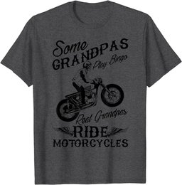 Real Grandpas Ride Motorcycles Quote for Grandpa Motorbikes T-Shirt