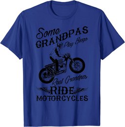 Real Grandpas Ride Motorcycles Quote for Grandpa Motorbikes T-Shirt