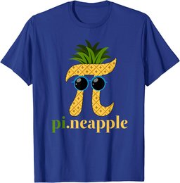 Funny Pineapple Pi Day Math Gift for Teachers Men Women Kids T-Shirt