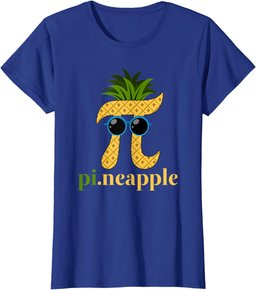 Funny Pineapple Pi Day Math Gift for Teachers Men Women Kids T-Shirt