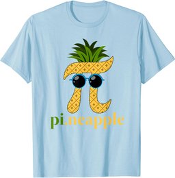 Funny Pineapple Pi Day Math Gift for Teachers Men Women Kids T-Shirt