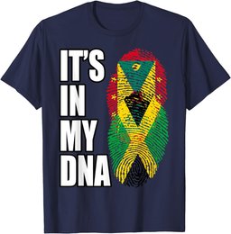 Grenadian And Jamaican Mix DNA Flag Heritage T-Shirt