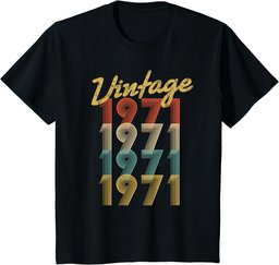 Vintage 1971 Retro Pop Born In 1971 53 Yrs Old 53rd Birthday T-Shirt