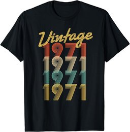 Vintage 1971 Retro Pop Born In 1971 53 Yrs Old 53rd Birthday T-Shirt
