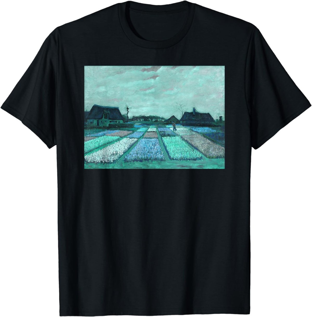 Bulb Fields Remix by Van Gogh T-Shirt