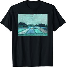 Bulb Fields Remix by Van Gogh T-Shirt