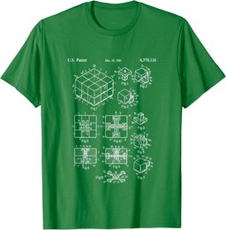 Competitive Puzzle Cube Rubik Patent Speed Cubing T-Shirt