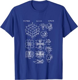 Competitive Puzzle Cube Rubik Patent Speed Cubing T-Shirt