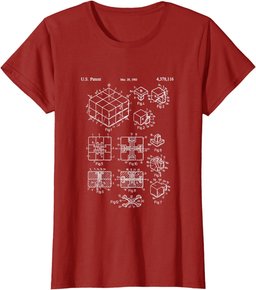 Competitive Puzzle Cube Rubik Patent Speed Cubing T-Shirt