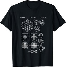 Competitive Puzzle Cube Rubik Patent Speed Cubing T-Shirt