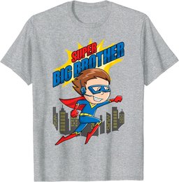 Super Awesome Superhero Best Big Brother T-Shirt