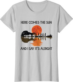 Here Comes The Sun And I Say It's Alright Guitar Graphic T-Shirt