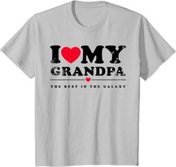 I Love My Grandpa - I Heart My Grandpa T-Shirt
