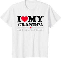 I Love My Grandpa - I Heart My Grandpa T-Shirt