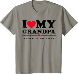 I Love My Grandpa - I Heart My Grandpa T-Shirt