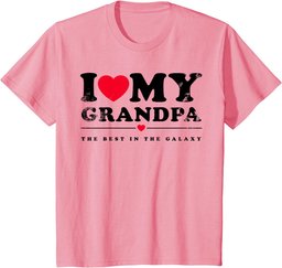 I Love My Grandpa - I Heart My Grandpa T-Shirt