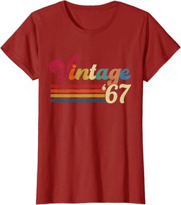 Vintage 1967 T-Shirt Retro 55's - 55th for men women B-day T-Shirt