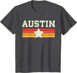 Austin Texas T-Shirt Retro Vintage Shirt Gift Men Women Kids T-Shirt