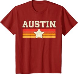 Austin Texas T-Shirt Retro Vintage Shirt Gift Men Women Kids T-Shirt