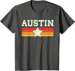 Austin Texas T-Shirt Retro Vintage Shirt Gift Men Women Kids T-Shirt