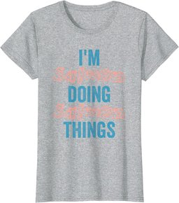 I'M Salmon Doing Salmon Things Fun Personalized Name Salmon T-Shirt