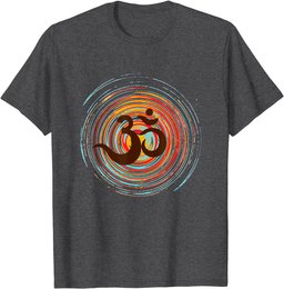 Om on colorful circles, Prana Zen Design T-Shirt