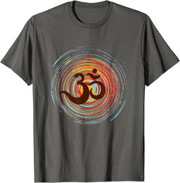 Om on colorful circles, Prana Zen Design T-Shirt