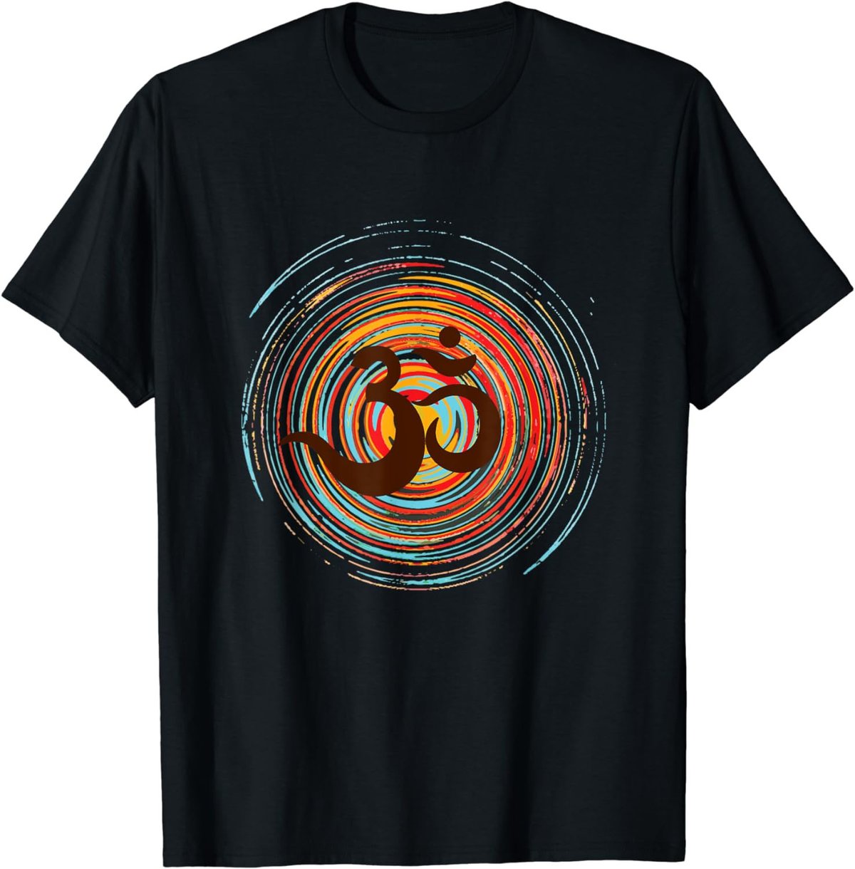 Om on colorful circles, Prana Zen Design T-Shirt