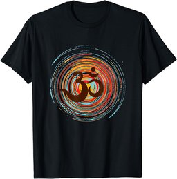 Om on colorful circles, Prana Zen Design T-Shirt
