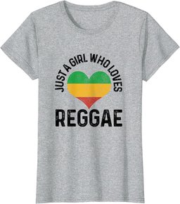 Just A Girl Who Loves Reggae Music Rastafari Rasta Gift T-Shirt