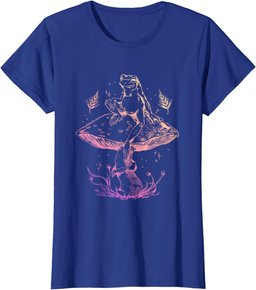Goblincore Women Frog Mushrooms Hand Drawn Cottagecore T-Shirt