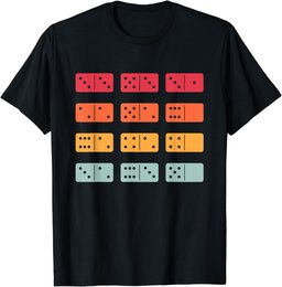 dominoes player vintage dominoes retro for men T-Shirt