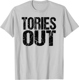 Anti Conservatives & Brexit Tory Sleaze Vintage Tories Out T-Shirt