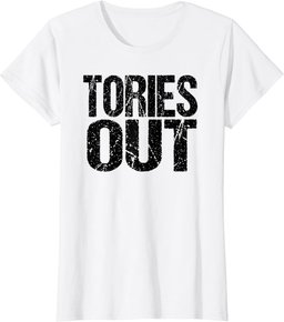 Anti Conservatives & Brexit Tory Sleaze Vintage Tories Out T-Shirt