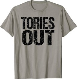Anti Conservatives & Brexit Tory Sleaze Vintage Tories Out T-Shirt