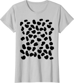 Dalmatian Dog Spots Animal Print Halloween Party Costume T-Shirt
