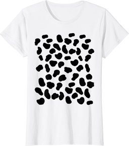 Dalmatian Dog Spots Animal Print Halloween Party Costume T-Shirt