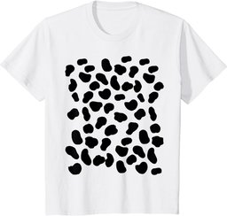 Dalmatian Dog Spots Animal Print Halloween Party Costume T-Shirt